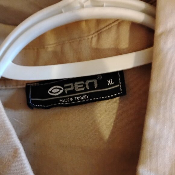 Vintage Cream Nirvana Kurt Cobain Button Up Long Sleeve Shirt XL Open Grunge - Picture 6 of 9